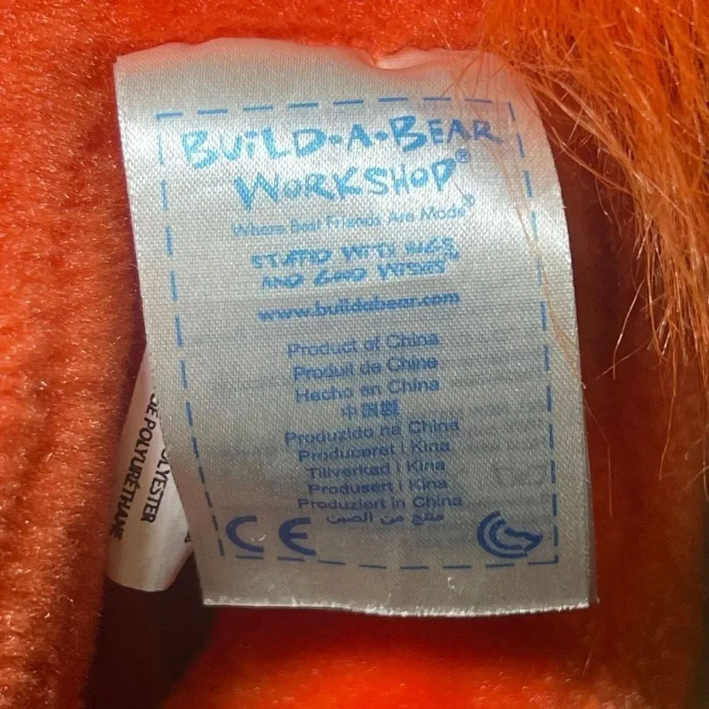 Build A Bear Plush Disney Palace Pets Ariel's Pet Orange‎ Treasure Kitty Cat